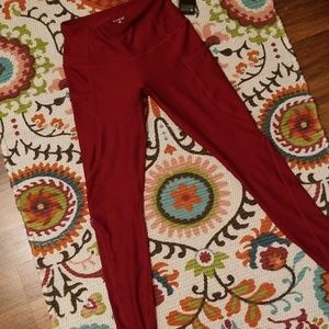 Yoga Pants High-Waist Tummy Control w Hidden Pocke